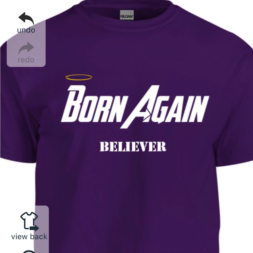 Order your born again believer shirt now.